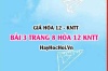 Giải bài 3 trang 8 Hóa 12 Kết nối tri thức SGK